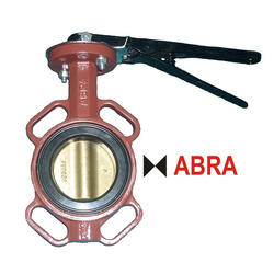 Затвор поворотный межфланцевый ABRA-BUV-VF843D125H Ду125 Ру16 с рукояткой