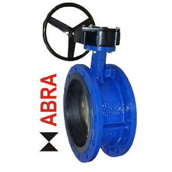 Затвор поворотный фланцевый ABRA-BUV-FL226D150G Ду150 Ру10/16 с редуктором